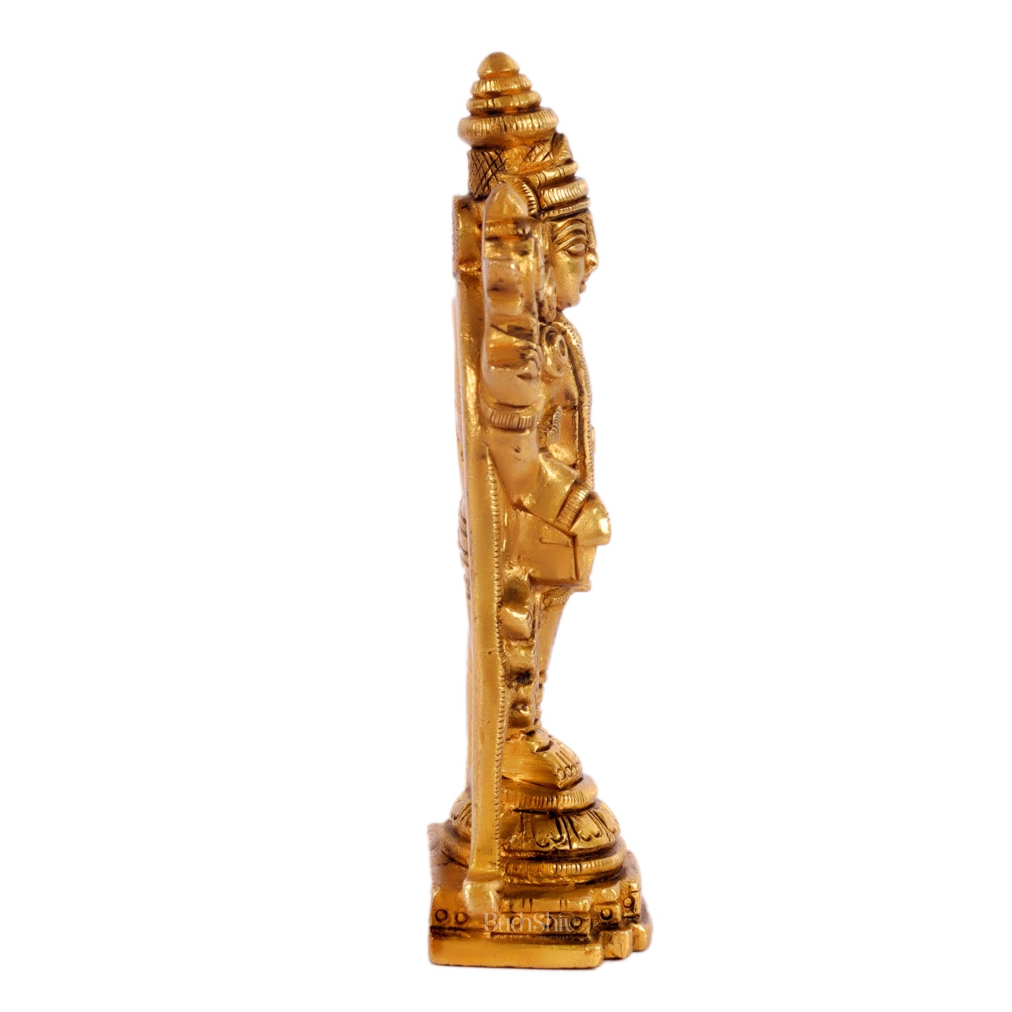 Small Lord Venkateshwara Perumal Brass Statue | 5 inch - Budhshiv.com