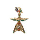 Superfine 12.5-Inch Brass Peacock Lamps with Stonework - Budhshiv.com