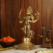 Superfine Brass Kala Bhairava Statue with Vahana Dog 18 inch ...