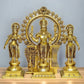Superfine Brass Lord Kartikeya Murugan Swamy with Devasena and Valli Idol Set - 23" - Budhshiv.com