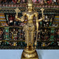 Superfine Brass Lord Vishnu Standing Sculpture - 37 inch - Budhshiv.com