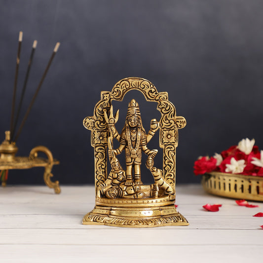 Superfine Brass Mahalasa Narayani Mohini Vishnu Avatar Idol | Height 5.5 inch - Budhshiv.com