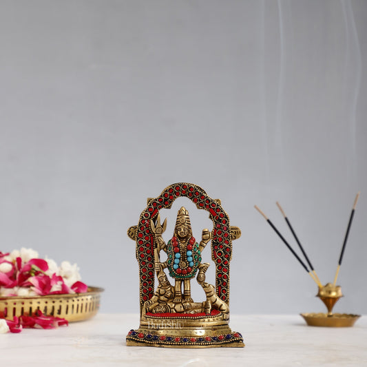 Superfine Brass Mahalasa Narayani Mohini Vishnu Avatar Idol | Height 5.5 inch - Budhshiv.com
