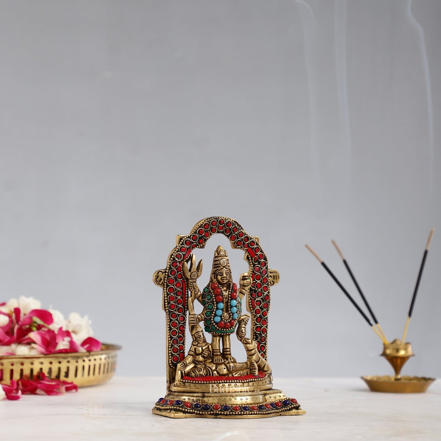 Superfine Brass Mahalasa Narayani Mohini Vishnu Avatar Idol | Height 5.5 inch - Budhshiv.com