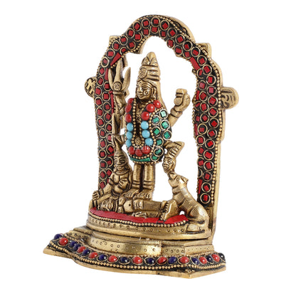 Superfine Brass Mahalasa Narayani Mohini Vishnu Avatar Idol | Height 5.5 inch - Budhshiv.com