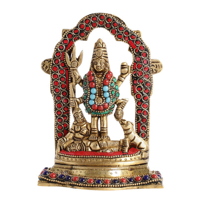 Superfine Brass Mahalasa Narayani Mohini Vishnu Avatar Idol | Height 5.5 inch - Budhshiv.com