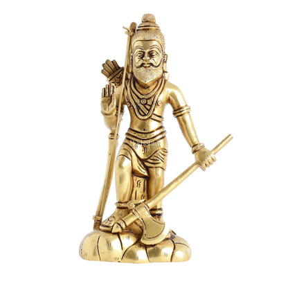 Superfine Brass Parshuram Idol - 7.5 Inch - Budhshiv.com