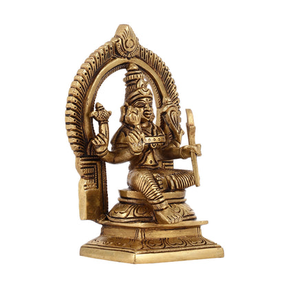 Superfine Brass Rajarajeshwari Tirupur Sundari Lalita Devi Idol | Height 6 inch - Budhshiv.com