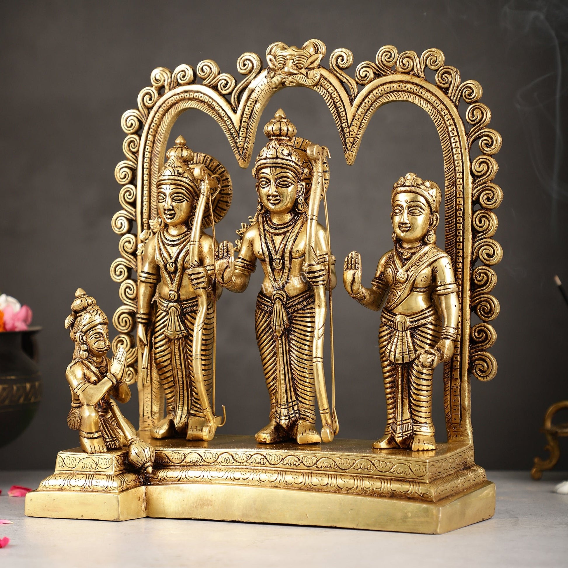 Superfine Brass Ram Darbar Idol - 12 - Budhshiv.com