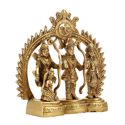 Superfine Brass Ram Darbar Idol | Height 7.5 inch - Budhshiv.com