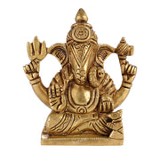 Superfine Brass Shreemant Dagdusheth Halwai Ganpati idol - Budhshiv.com