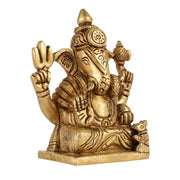 Superfine Brass Shreemant Dagdusheth Halwai Ganpati idol - Budhshiv.com
