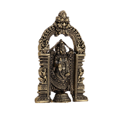 Superfine Brass Tirupati Balaji Statue - 6" - Budhshiv.com