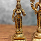 Superfine Brass Tirupati Balaji with Bhudevi and Sridevi Set - 9.5 inch - Budhshiv.com