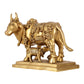 Superfine Engraved Kamdhenu Cow with Calf - Auspicious Wish-Fulfilling Murti 10" - Budhshiv.com