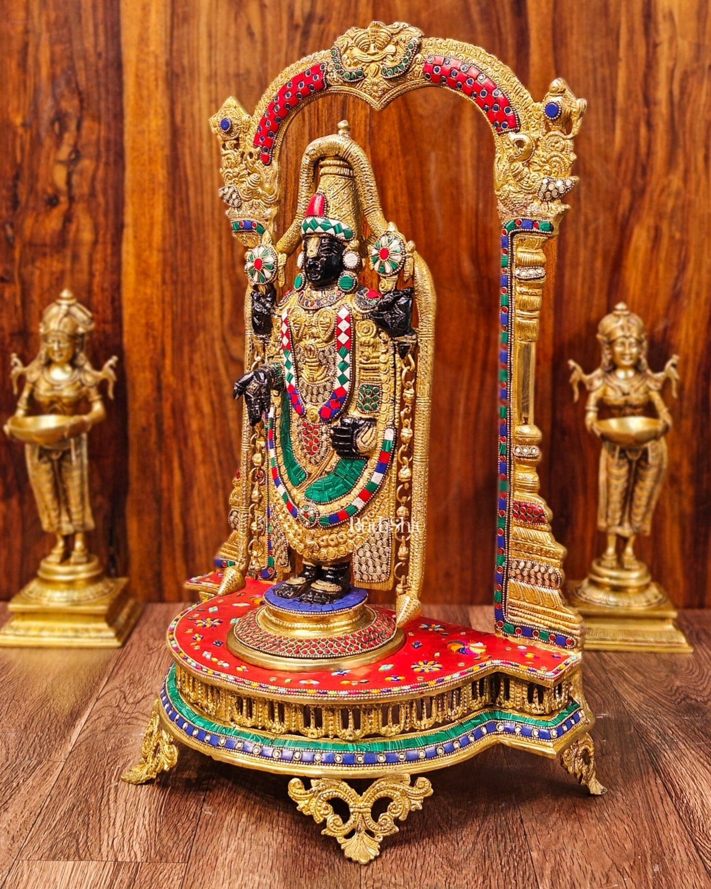 Tirupati Balaji Brass Idol 25 inches - Budhshiv.com