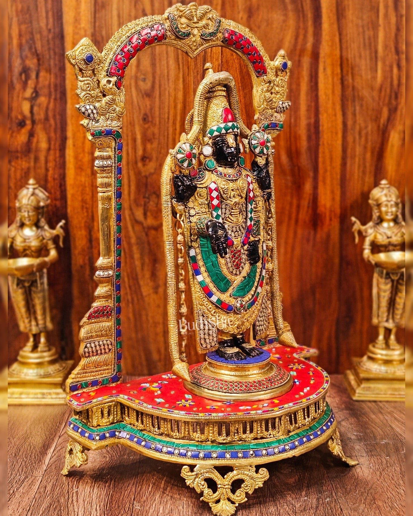 Tirupati Balaji Brass Idol 25 inches - Budhshiv.com