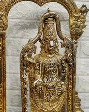 Tirupati Balaji Brass Idol 25 inches - Budhshiv.com