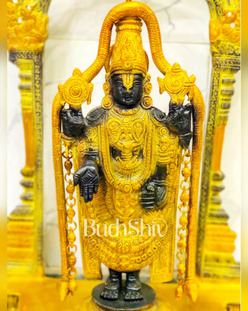 Tirupati Balaji Brass Idol 25 inches - Budhshiv.com
