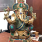 Unique and Magnificent Handcrafted Brass Ganapati Statue - 24" Height - Budhshiv.com