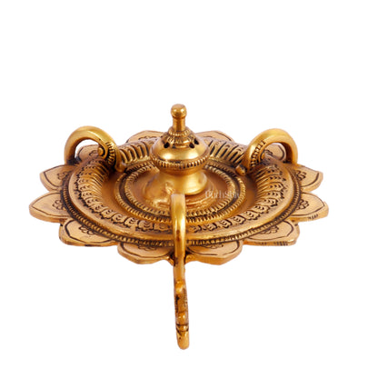 Unique Brass Incense Holder - Magnificent Design - Budhshiv.com