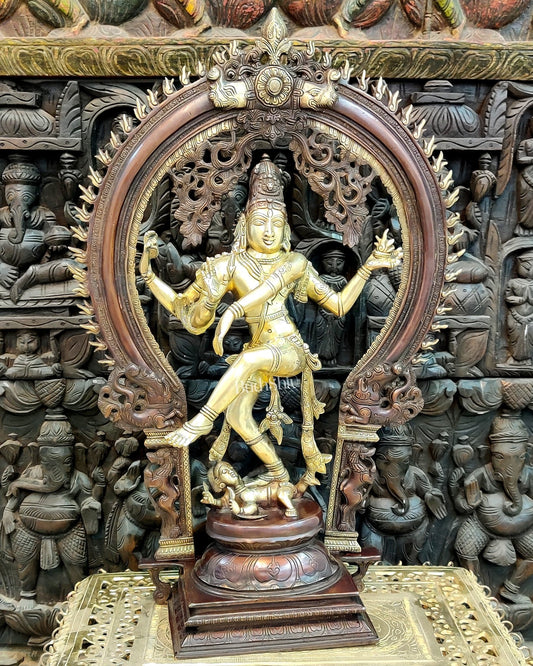 Unique Handcrafted Nataraja Statue - 26" Height - Budhshiv.com